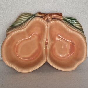Vintage Belmar Of California Peach Shaped Dish Trinket Dish Set Of 4